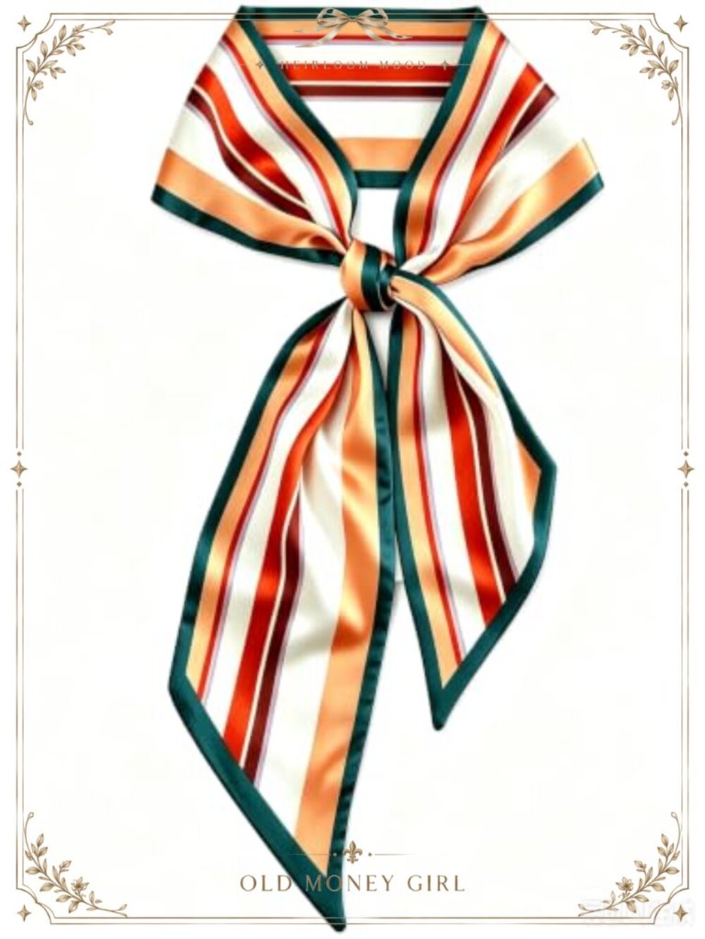 Polyester Satin Silk Scarf for Women Neck Hair Handbag Accessory